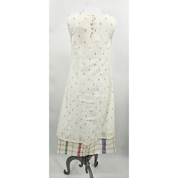 DVAA Tales Untold Florelsket Dress Womens S Blue Ikat Sleeveless - Picture 5 of 7